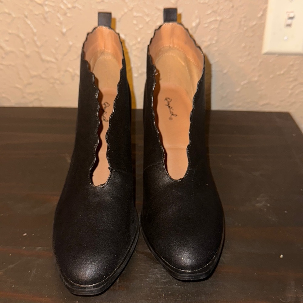 Brand new Qupid black ankle boots. Size 10